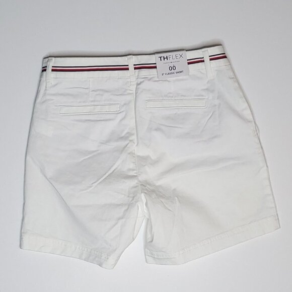 Tommy Hilfiger White Cotton Shorts Women's 00 NWT - Picture 5 of 10